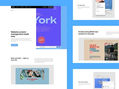 Webflow feature pages - Editor cms design editor web