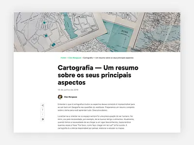 Article Page css design front end html interface ui ux web
