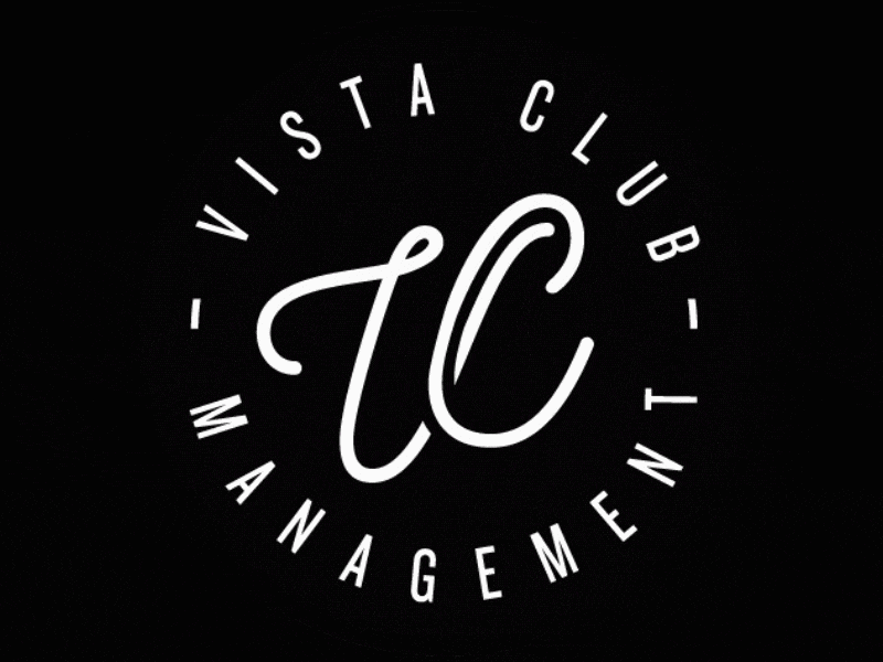 Vista Club badge after effects animation design illustrator logo logo design typography