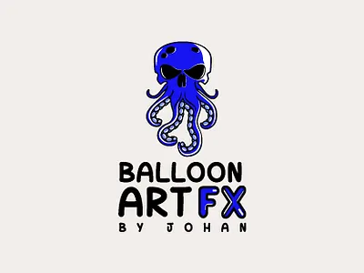 BALLOON OCTOPUS LOGO DESIGN balloon balloon logo brand logo brand logo design branding business logo company logo graphic designer identity design logo artist logo design logo designer masculine logo modern logo octopus octopus logo professional logo skull skull art skull logo