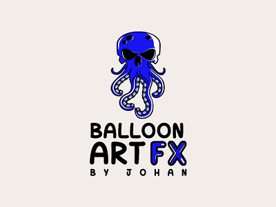 BALLOON OCTOPUS LOGO DESIGN balloon balloon logo brand logo brand logo design branding business logo company logo graphic designer identity design logo artist logo design logo designer masculine logo modern logo octopus octopus logo professional logo skull skull art skull logo