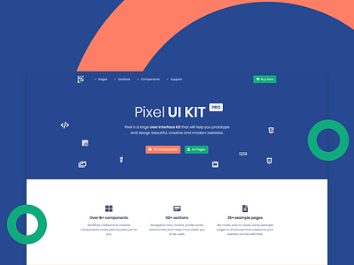 Pixel Pro Bootstrap UI Kit bootstrap bootstrap4 clean components design system illustration modern pixel template theme themesberg ui ui kit uiux