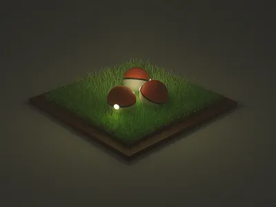 Poke`Friends Adventure 3d 3d illustration blender grass lighting little moody night pokemon render