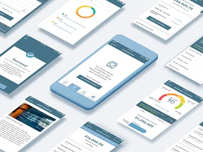 Financial Application banking finance mobile product design ui uidesign user interface ux uxdesign uxui