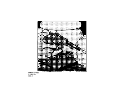 WRETCH 01 cleveism comic contrast daily design daily poster dailyposter design flat graphic graphic design graphicdesign gun gun graphic halftone illustration monochrome screenprint simple simple art simple gun