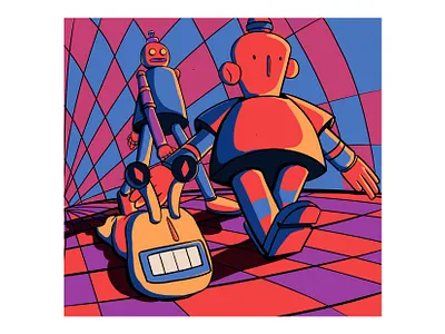 friends (2) art artwork characterdesign design digital art illustration robot