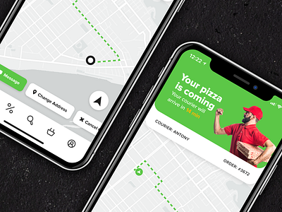 Daily UI #020 app dailyui delivery food locaction tracker pizza shop store ui uiux