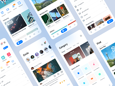 Theme Application app card design flat icon illustration interface list theme ui ux