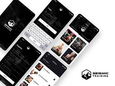 Seismic Training - Fitness Training app app design graphics ios app mobile app sketch app ui ui design