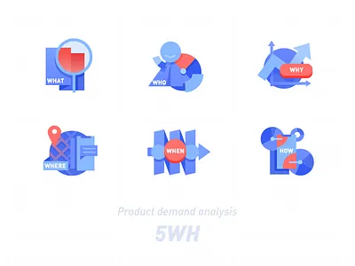 5WH 5wh branding design icon illustration ui ux vector