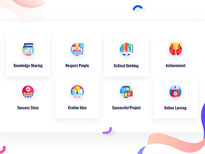 At a Glance Design design dribbble flat funfair gradients icon icon set trendy ui ux web webicons