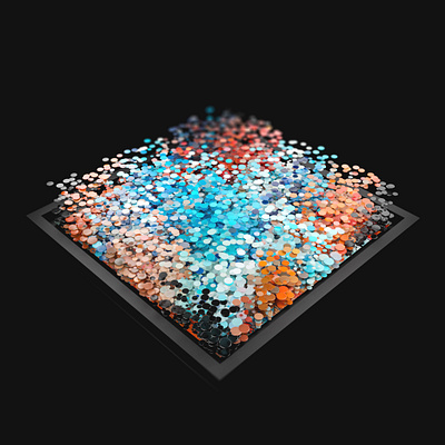 Pointillism abstract blender3d chennai colors pointillism