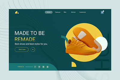 Shoe Website Concept Page 2020 art branding clean design ecommerce footwear landing page product productdesign shoe shop sneakers sportswear trends ui uidesign uitrends ux web webdesign