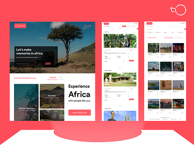 Toursom design flat tourism toursom travel ui ux web web design website website design