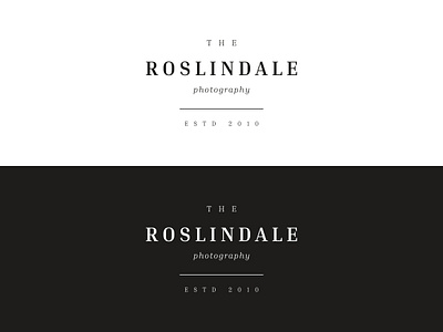 The Roslindale Photography branding creative design flat identity lettering lettermark logo minimal photography typeface typography web wordmark