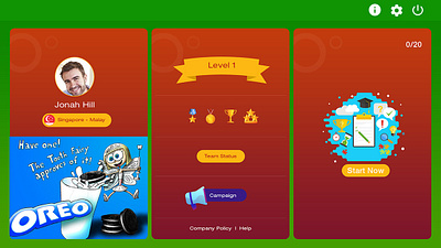 game page android app design game homepage icon illustrator ios