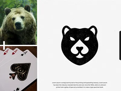 poker bear logo design animal app art artist artwork awesome bear bears brand brand identity brandidentity design designs forsale identity inspiration inspirations logo poker pokers