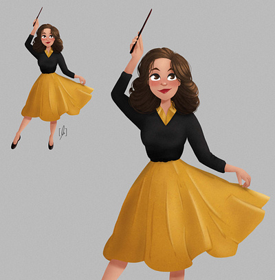 Hufflepuff Fairy character art character concept character design characterdesign fairy fantasy girl girl drawing harry potter hufflepuff illustration visual development yellow