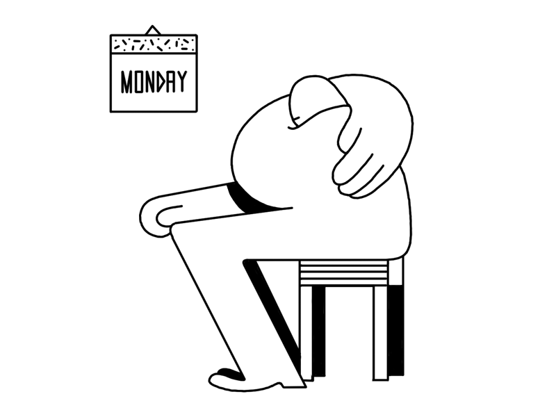 Patpat animated gif animation design digital drawing flat illustration minimal monday mood