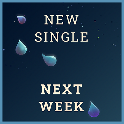 Upside - New Single cover art droplet music single space vector
