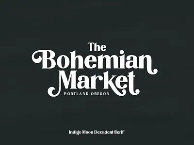 Indigo Moon Decadent Serif Font branding classic font design display font display fonts download font elegant font font font design fonts graphic design lettering logo font logo fonts serif font serif fonts typeface typefaces typography vintage font