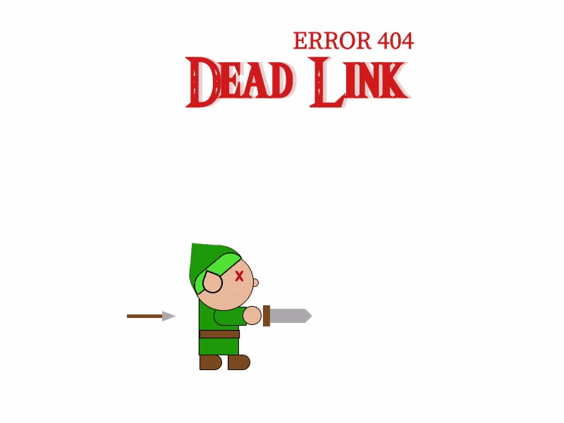 Dead Link animation css css animation dribbbleweeklywarmup html