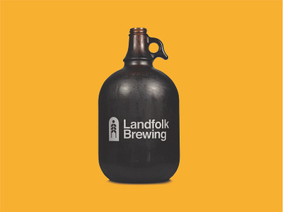 Landfolk Brewing Logo badge beer beer branding brand identity design branding branding design brewery brewery branding brewery logo craft craft beer craftbeer design folk growler land logo logo design vector