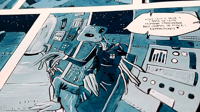 Strangers comic - Illustration 2017 sketching ink zoom P7 appearance blue character design illustration illustration art