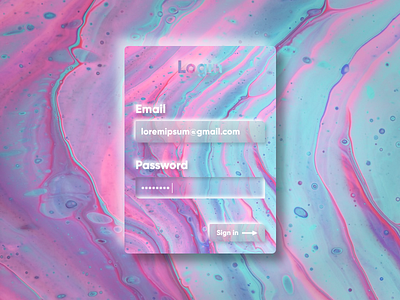 Exploring Neumorphism abstract blur card concept design email figma glass login neumorphic neumorphism sign in skeuomorphism ui ux