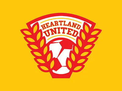 Heartland United branding central city dc comics football illustration logo soccer soccer badge sports vector