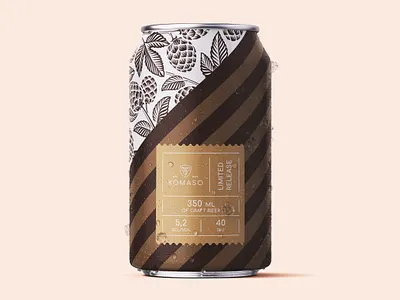 Beer Can Design Komaso beer beer can beer can design brewery can can design creative creativity design designer minimal modern typography