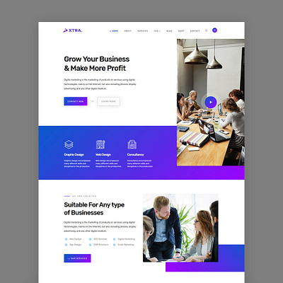 Business WordPress Theme design layout theme ui ux web designer website wordpress wordpress design wordpress theme