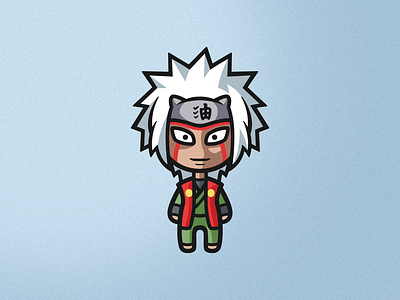 Jiraiya anime art brand identity branding cartoon cartoon character character creative cute design face graphic design illustration illustration art illustrator logo naruto photoshop sketch vector