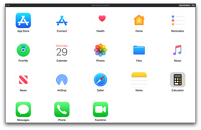 Apple App Icons - iOS 13 | 18 of 51 app app icon apple branding bundle design file files flat icon icon kit iconography icons ios kit music news phone safari sketch