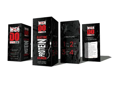 DO WISH Protein Shaker 3d drink electric graphic design mixer protein shaker