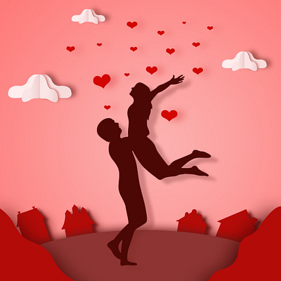 Let love inspire and teach you to live brighter art artwork beautiful couple design graphic graphicdesign graphicdesigner illustration love photoshop red valentine day