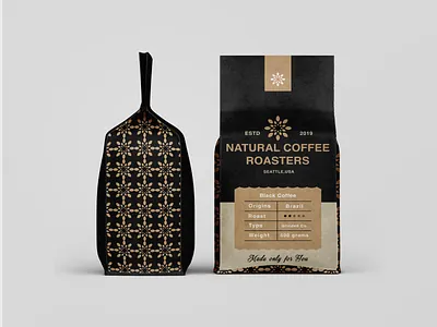 Coffee Bag Design. brand identity branding coffee coffee bag logo logodesign logomark packaging packaging design pattern