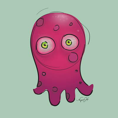 Smooshy Tentacle cute design digital art digital illustration illustration illustrator sketch smooshy tentacle