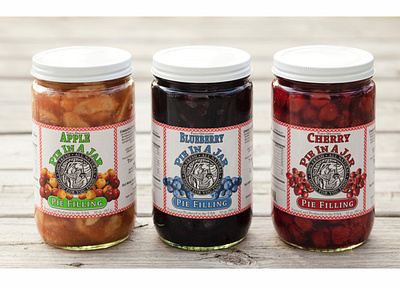 Pie Filling Labels branding design illustration typography