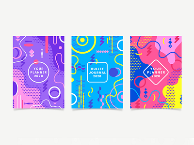 Memphis Cover Concept [Free Download] abstract background colorful cover design flat flat design geometric halftone memphis minimal pack retro set shapes