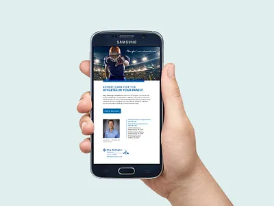 Orthopedics - Mary Washington Healthcare advertising billboard digital eblast email health health care healthcare hospital html mary orthopedics sports washington