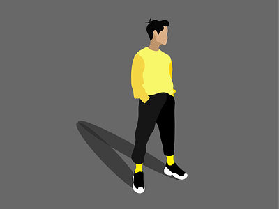 black and yellow adobe art characters collage design digital art dribbble grahic design icon illustrator vector