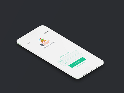 Login Screen for Food Save N' Share Application adobe illustrator adobe xd branding design interaction design product design sketchapp typography ui ux visual design