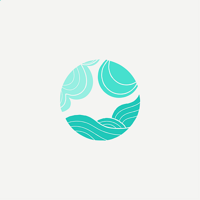 Sea, Sun, and Sky chattanooga emblem emblem design logo design moon ocean sea sky sun type water