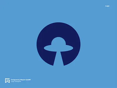 UFO Logo Concept awesome logo clever logo logo logo design logo designer logo mark simple simple logo ufo wayan gandhi wgndhi
