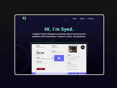 Portfolio Redesign animation branding portfolio product designer portfolio syed uidesign uxdesign web design