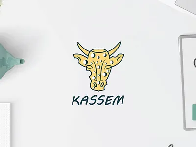 Kassem Playful branding chese logo concept cow logo custom logo fun logo illustration logo logo design modern logo playful logo product typography vector