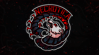 Scolopendra with rat esports logo, mascot art artwork design esport esport logo icon illustration logo logotype mascot logo