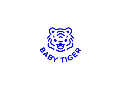 Baby Tiger cat cute design funy logo tiger tiger logo