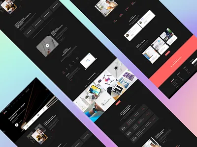 Evas HTML template homepage- dark branding dark mode design flat homepage html template illustration minimal ui ux web wordpress wordpress design